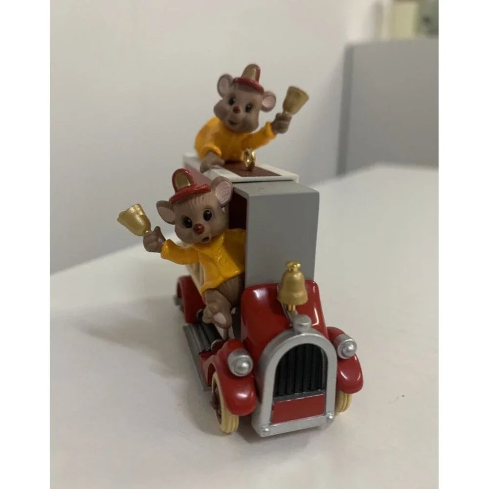 Hallmark Keepsake Ornament Four-Alarm Friends 2001 Christmas Mice Mouse